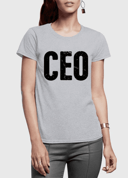 image-CEO Half Sleeves Women T-shirt