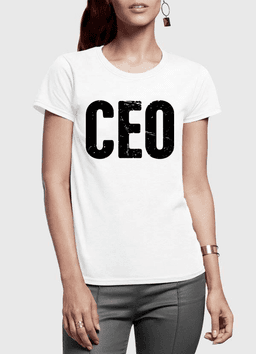 image-CEO Half Sleeves Women T-shirt