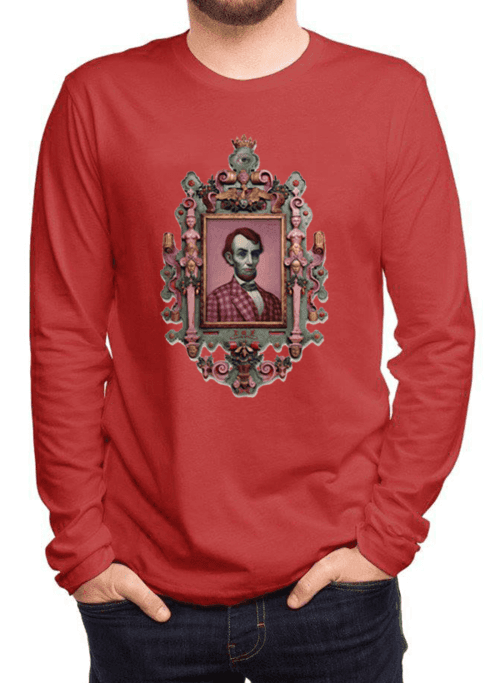 image-Abraham Lincoln Portrait Full Sleeves T-shirt