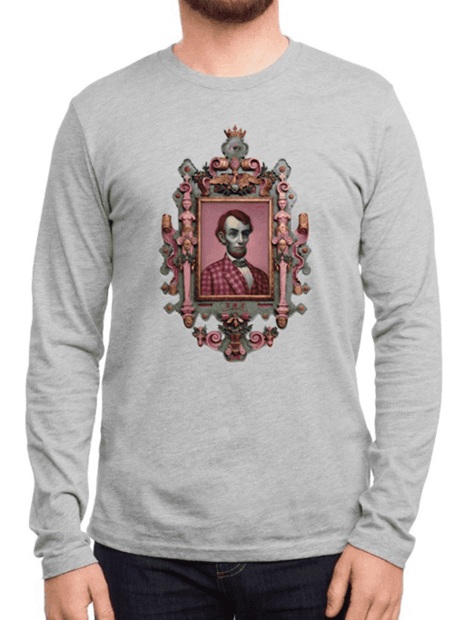 image-Abraham Lincoln Portrait Full Sleeves T-shirt