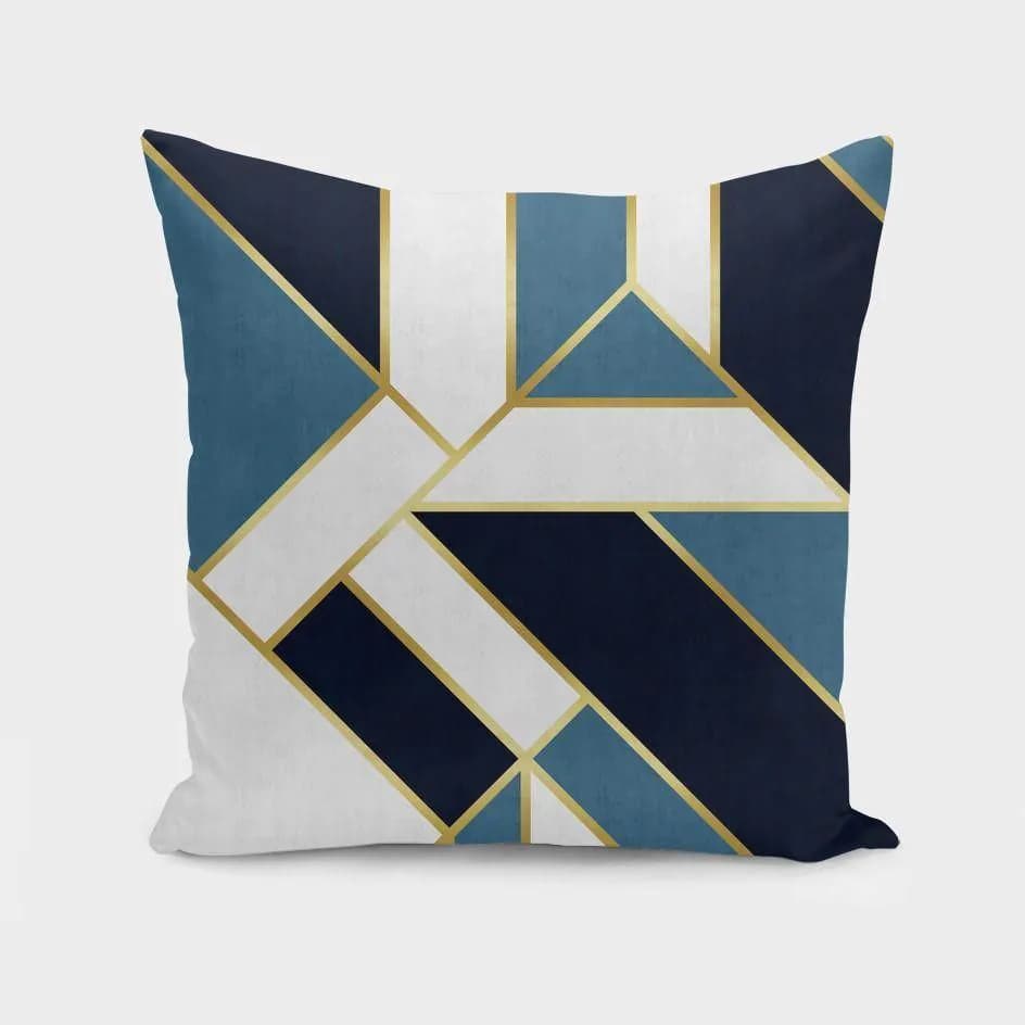 image-Geometric and golden art V Cushion/Pillow