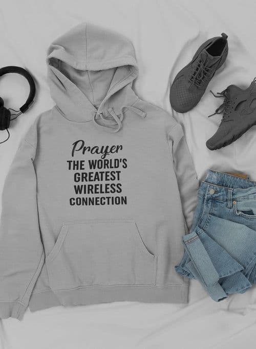 image-Prayer The World's Greatest Connection Hoodie