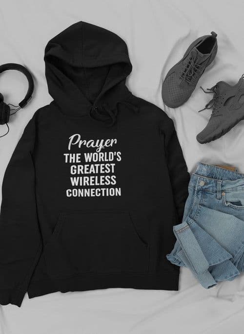 image-Prayer The World's Greatest Connection Hoodie