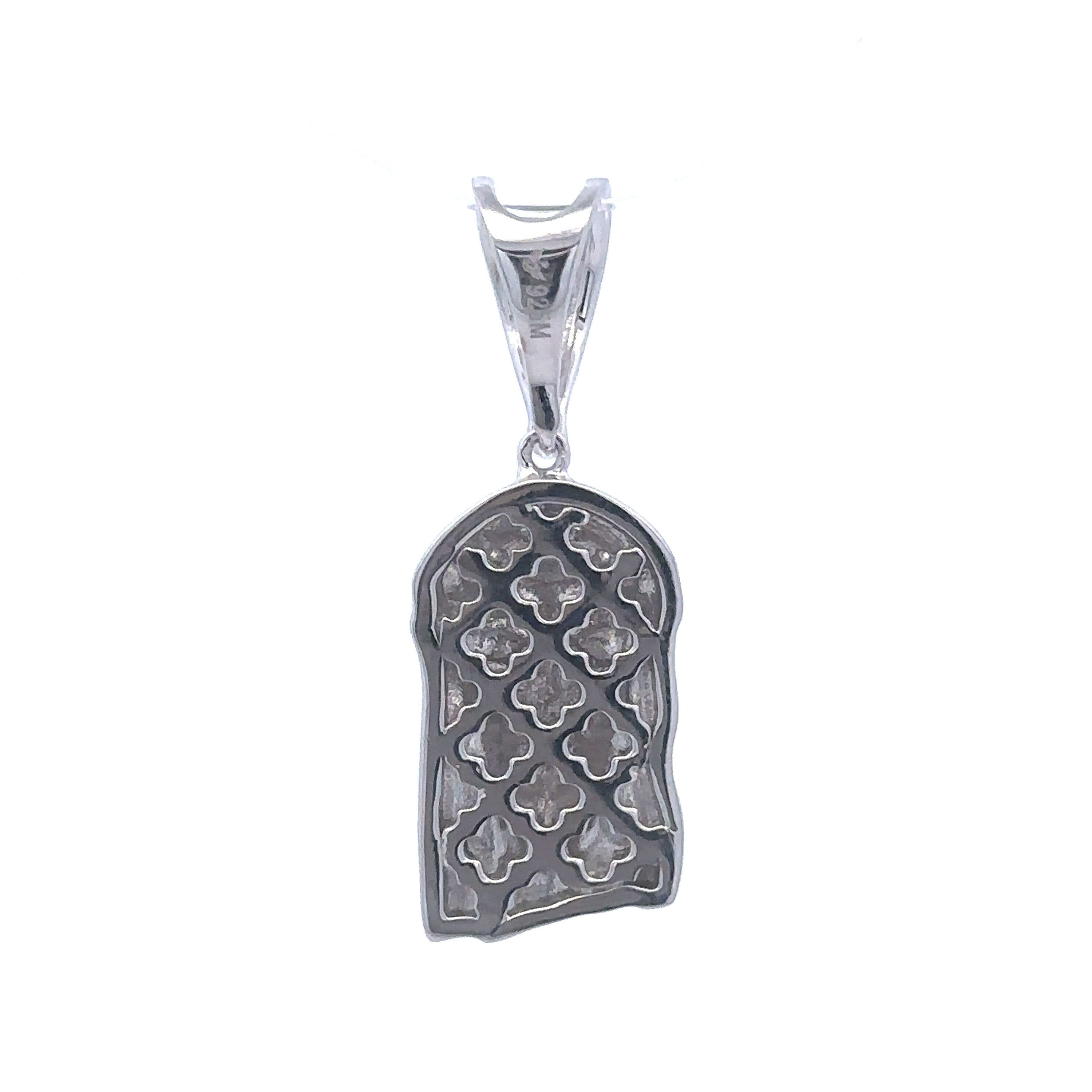 image-ALAREALIS 0.12 CTW 925 CZ MOISSANITE RHODIUM PENDANT I 996231