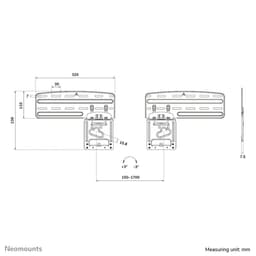 image-TV Mount Neomounts WL30-265BL1 43" 60 Kg