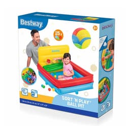 image-Bestway Inflatable Kids Pool with Balls 104x94x61 cm +2 Years Garden 52546