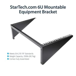image-Holder Startech RK619WALLV Black Steel