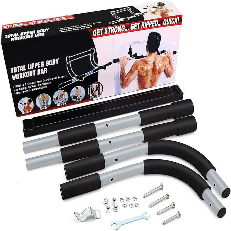 image-Indoor Fitness Equipment Door Frame Generation Horizontal Bar Door Single And Double Poles Pull-up Device