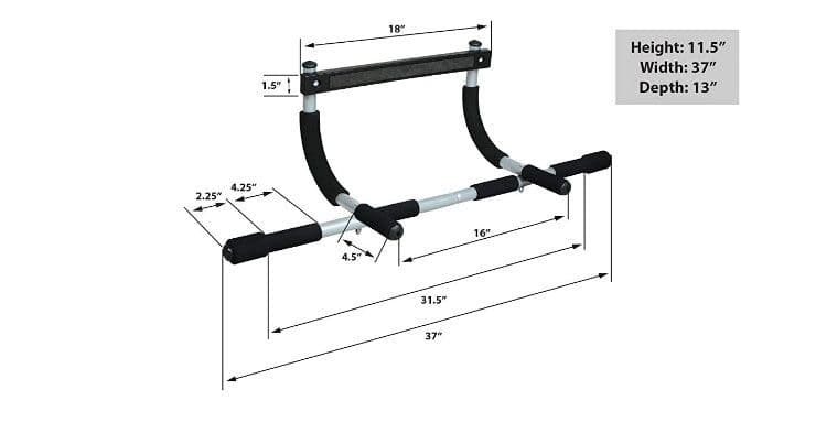 image-Indoor Fitness Equipment Door Frame Generation Horizontal Bar Door Single And Double Poles Pull-up Device