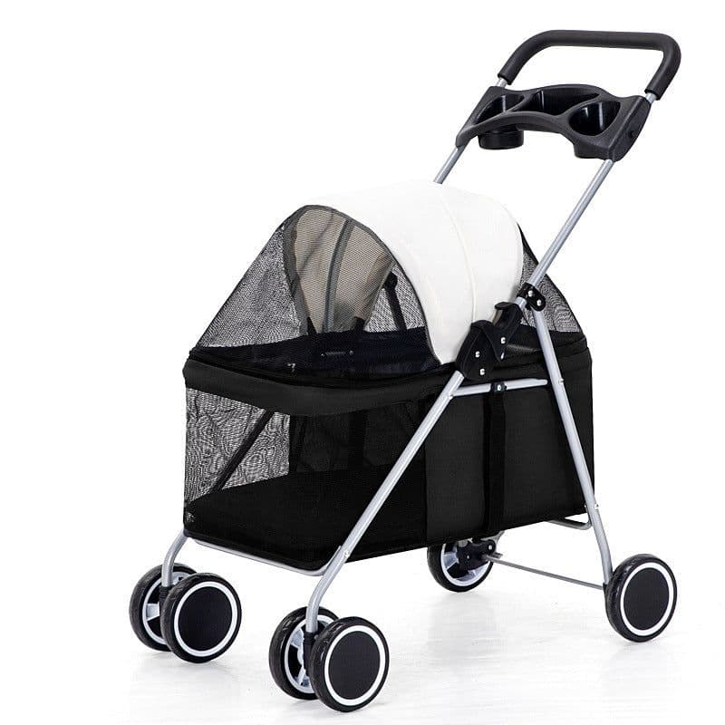 image-Pet Stroller Lightweight Folding Pet Cat Dog Rabbit Easy Installation Trolley