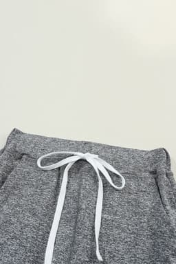image-Black Drawstring Waist Pocketed Joggers