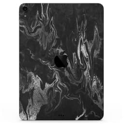 image-Black & Silver Marble Swirl V1 - Full Body Skin Decal for the Apple