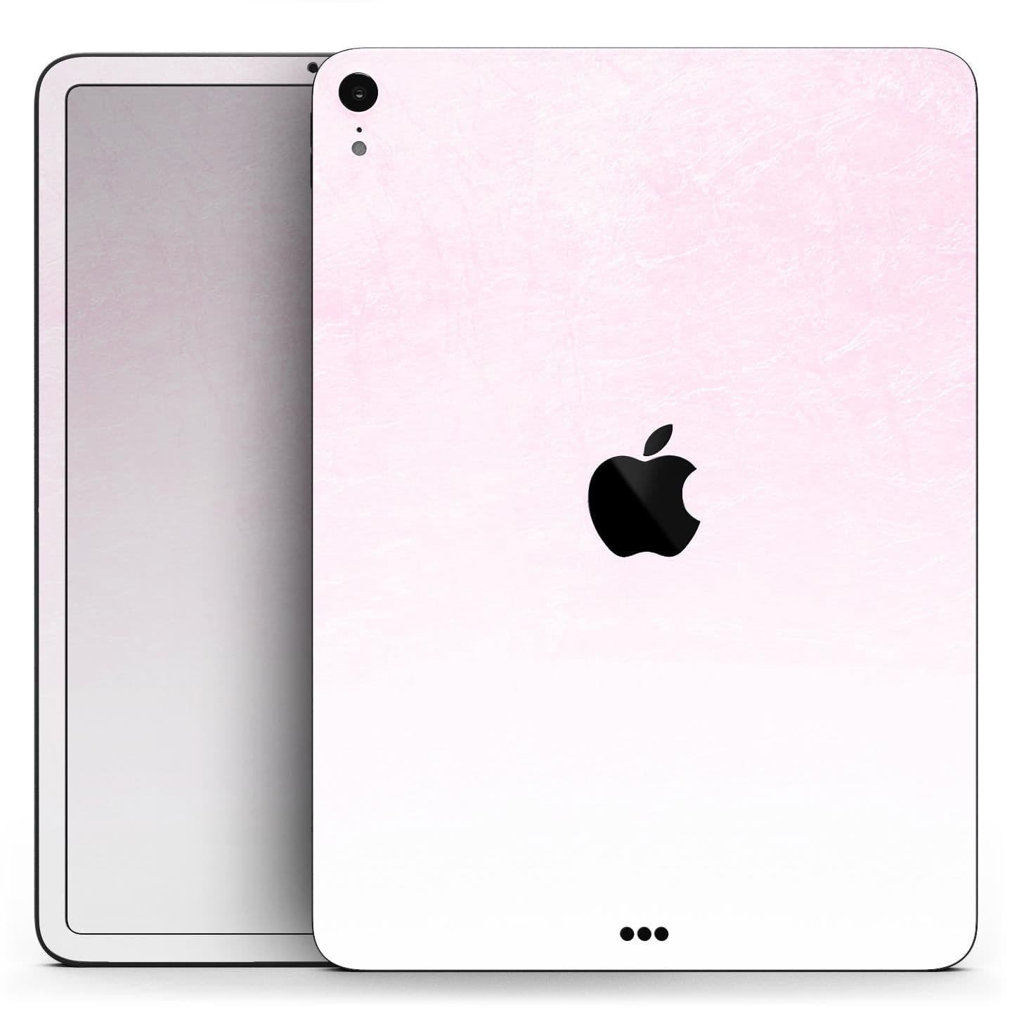 image-Hot Pink Fade to White - Full Body Skin Decal for the Apple iPad Pro