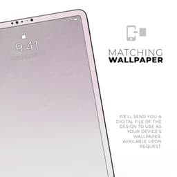 image-Hot Pink Fade to White - Full Body Skin Decal for the Apple iPad Pro