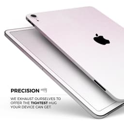 image-Hot Pink Fade to White - Full Body Skin Decal for the Apple iPad Pro