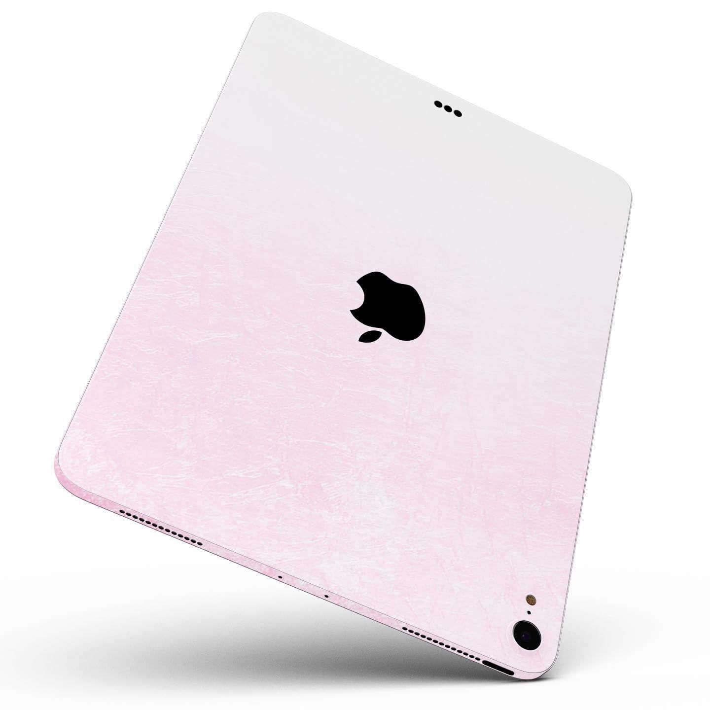image-Hot Pink Fade to White - Full Body Skin Decal for the Apple iPad Pro