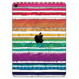 image-Crayon Colored Doodle Patterns - Full Body Skin Decal for the Apple