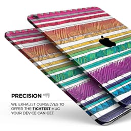 image-Crayon Colored Doodle Patterns - Full Body Skin Decal for the Apple