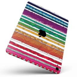 image-Crayon Colored Doodle Patterns - Full Body Skin Decal for the Apple
