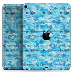 image-Blue Tribal Arrow Pattern - Full Body Skin Decal for the Apple iPad