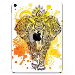 image-Bright Orange Ethnic Elephant - Full Body Skin Decal for the Apple