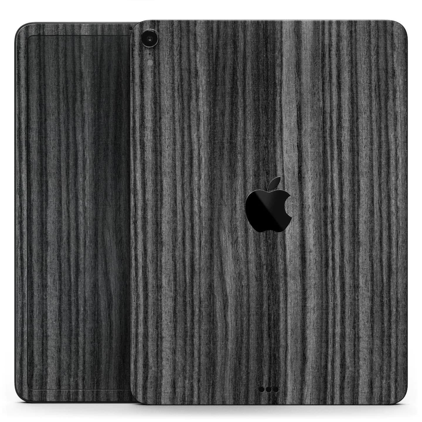 image-Dark Ebony Woodgrain - Full Body Skin Decal for the Apple iPad Pro