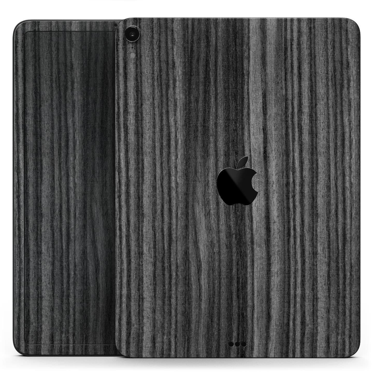 image-Dark Ebony Woodgrain - Full Body Skin Decal for the Apple iPad Pro
