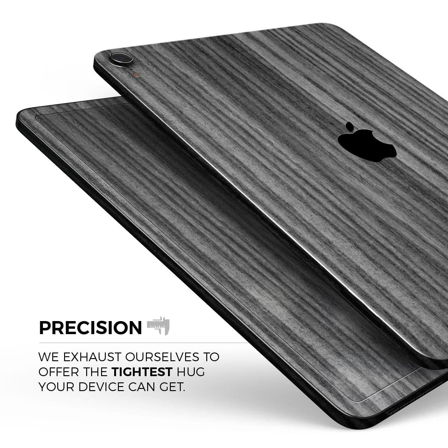 image-Dark Ebony Woodgrain - Full Body Skin Decal for the Apple iPad Pro