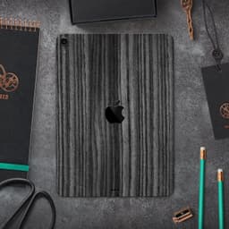 image-Dark Ebony Woodgrain - Full Body Skin Decal for the Apple iPad Pro