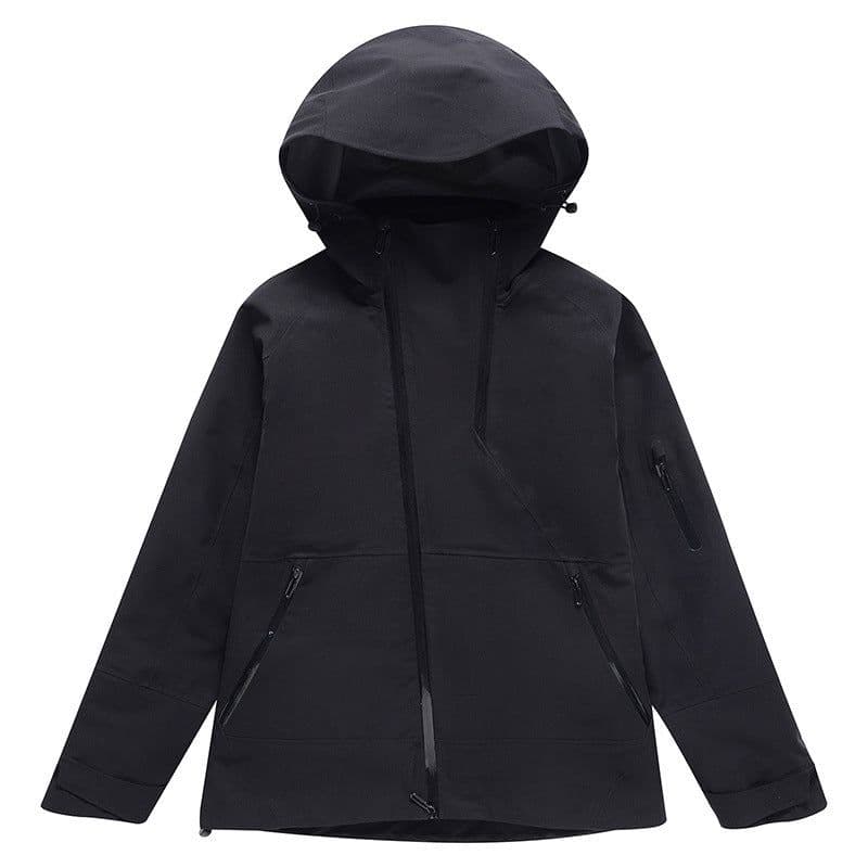 image-Ski Suit Men's And Women's Thin Outdoor Windproof Waterproof Veneer Double Plate Ski Suit
