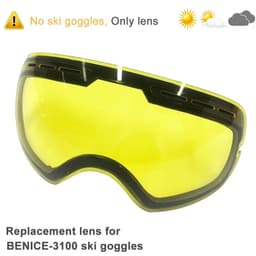 image-UV400 Double Layers Anti-fog Ski Goggles Lens Ski Mask Glasses Skiing Snow Snowboard Eyewear Mirror Polarize Goggles for Men