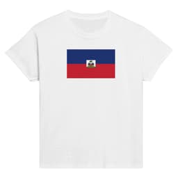 image-Drapeau d'Haïti - T-shirt enfant classique ras du cou