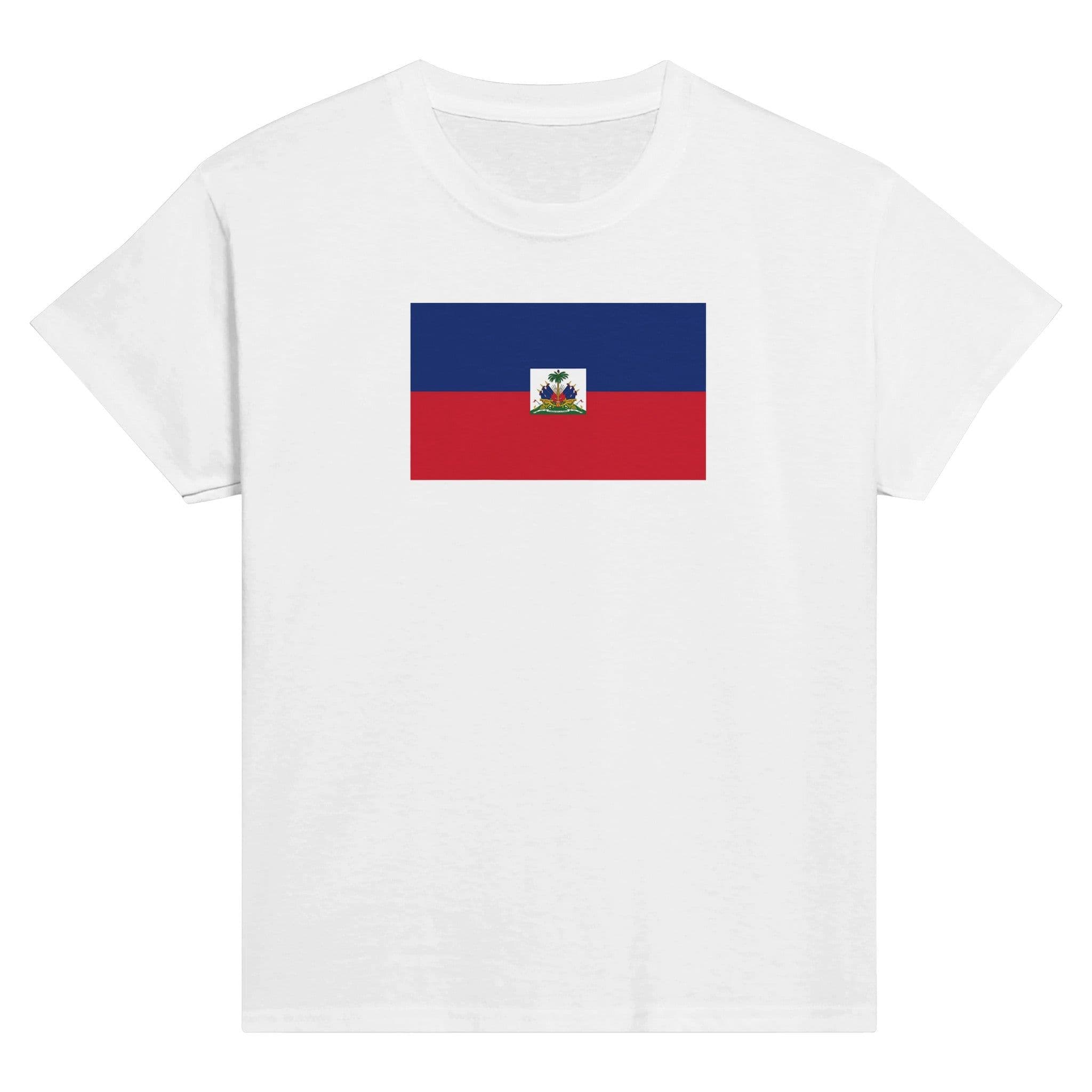 image-Drapeau d'Haïti - T-shirt enfant classique ras du cou