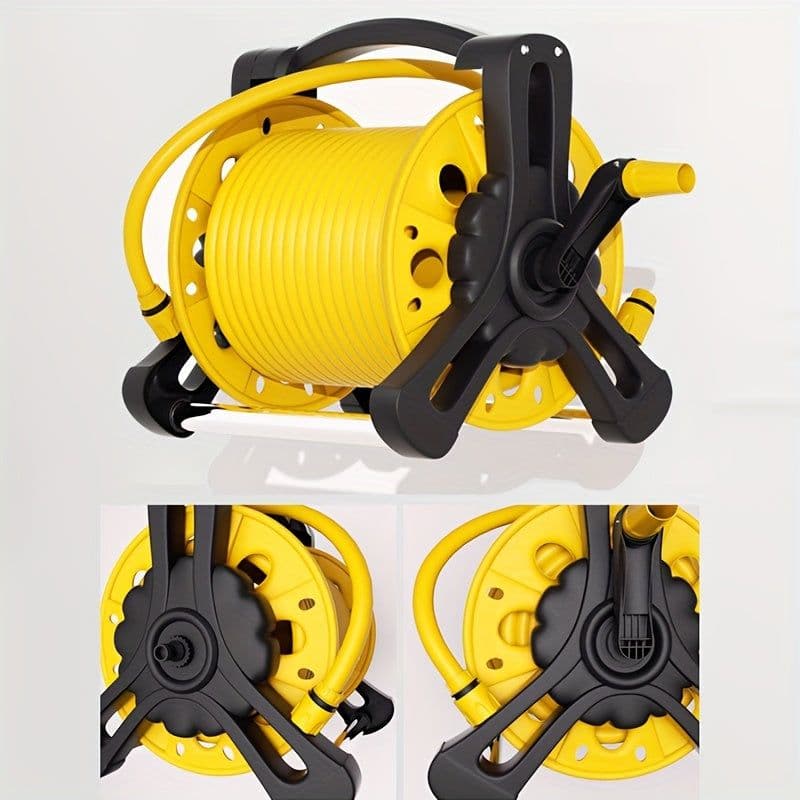 image-Garden Hose Storage Cart with Handle