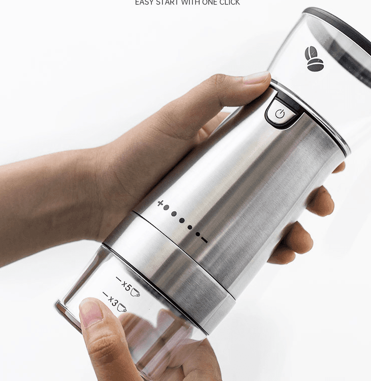 image-Electric Coffee Grinder Stainless Steel Hand Grinder
