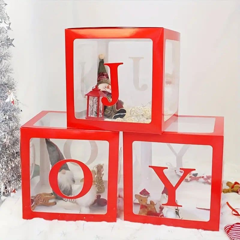 image-Christmas Decoration Balloon Box Three-piece