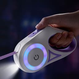 image-Dog Leash Retractable Leash And Dog Collar Spotlight Automatic Pet Dog Cat Traction Rope For Small Medium Dogs Pet Product