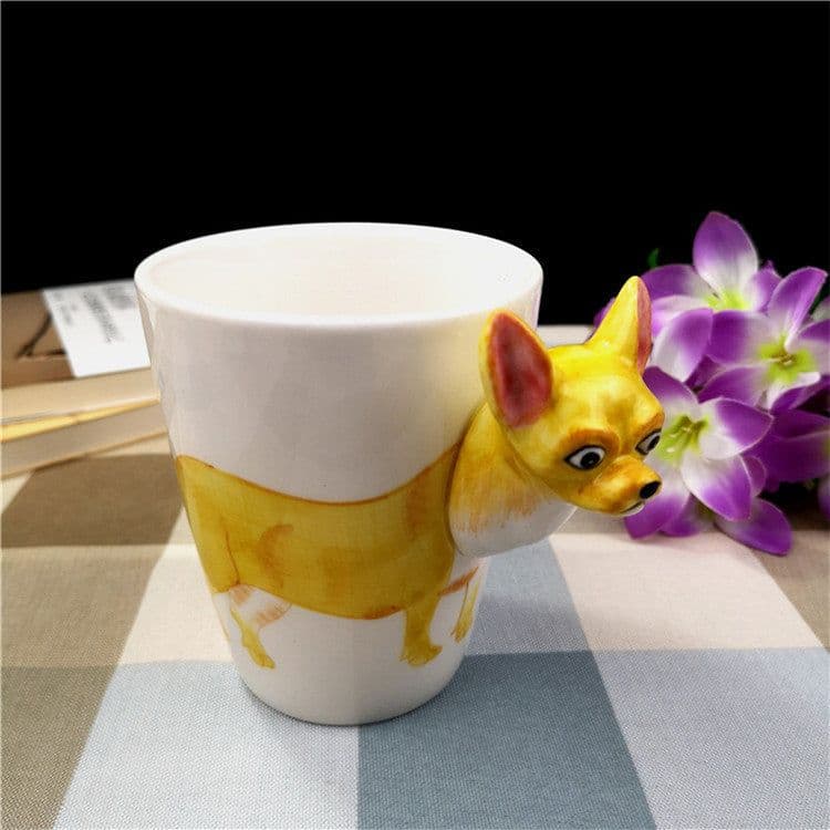 image-Creative Ceramic Water Cup Of Cartoon Dog