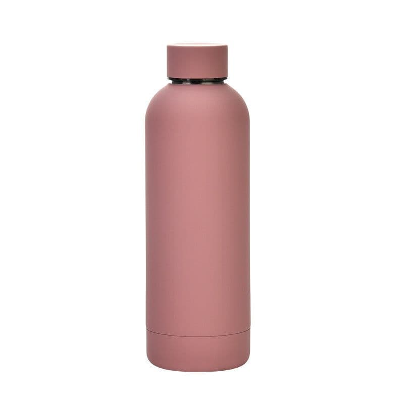 image-Portable Sports Water Cup Rubber Paint Insulation Cup