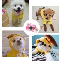 image-Cute Fruit Dog Clothes For Small Dogs Hoodies Winter Warm Fleece Pet Clothing Puppy Cat Costume Coat For French Chihuahua Outfit
