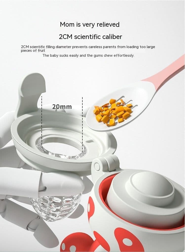 image-Happy Bite Baby Teether Non-staple Food Fruit Feeding Artifact Baby Pacifier Silicone Hand Guard Molar Rod Wholesale