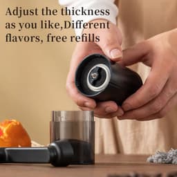 image-Manual Coffee Bean Grinder Portable Grinder Home Outdoors Travel Hand Crank Coffee Grinder Adjustable Bean Grinde