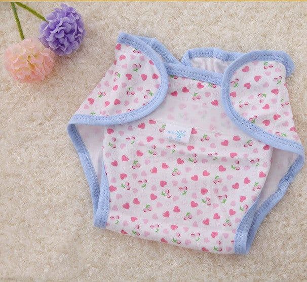 image-Cotton Cartoon Printed Cloth Diaper Washable Baby Diaper