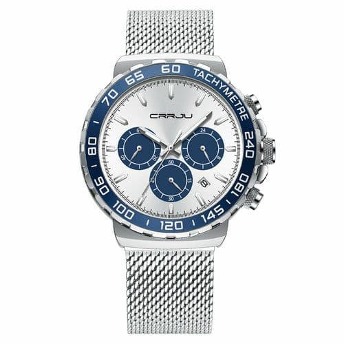 image-Men's Multifunctional Three-eye Six-pin Sports Watch
