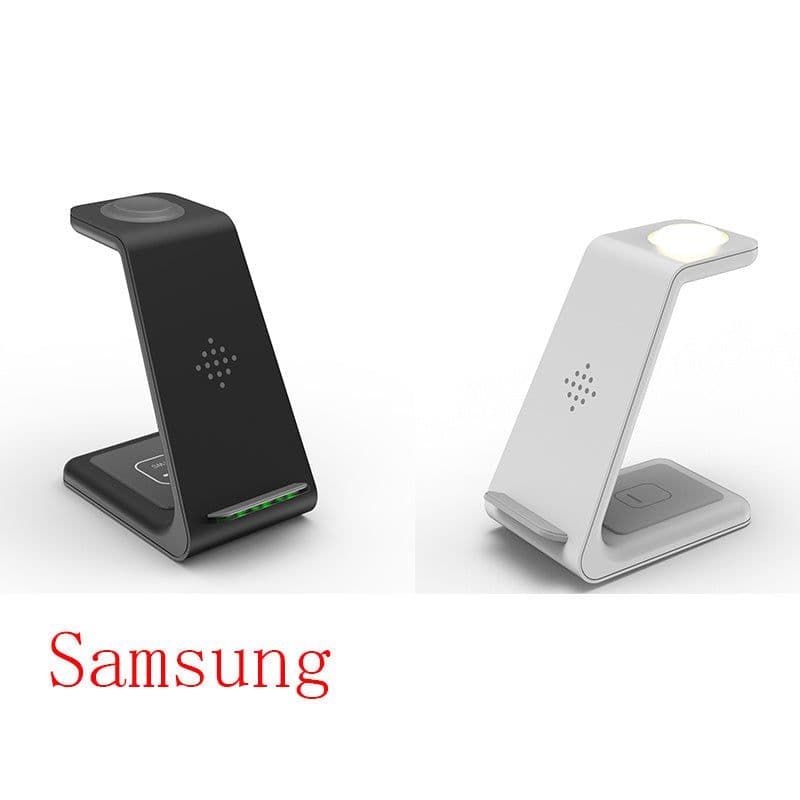 image-3 In 1 Fast Charging Station Wireless Charger Stand Wireless Quick Charge Dock For Phone Holder