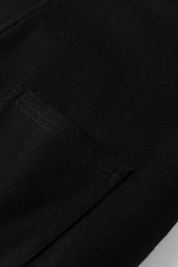 image-Black Loose Overall Jumpsuit Big Flower Patch