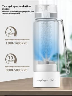 image-Hydrogen-rich Cup Hydrogen And Oxygen Separation Oxygen-enriched Water Glass
