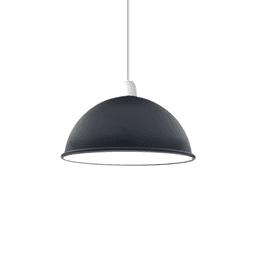 image-Vintage Black Inner White Industrial Easy Fit Dome Shaped Lamp Shade Pendant, Wall Light Metal E27 Light Fitting 60W