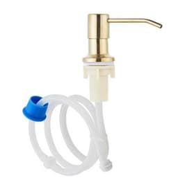 image-Liquid-free Soap Dispenser 304 Stainless Steel Sink Black Silicone Tube
