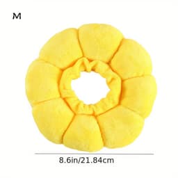 image-Cat Small Dog Recovery Collar, Cute Sunflower Neck Cone After Surgery, Adjustable Pet E Collar, Wound Healing Protective Cone Surgery Recovery Elizabethan Collars For Small Pets